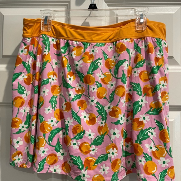 Draper James Lands End Swim Skirt Size 16W Pink/Orange - Picture 2 of 4